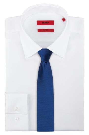 Krawaty HUGO Twill Niebieskie Męskie (Pl00316)
